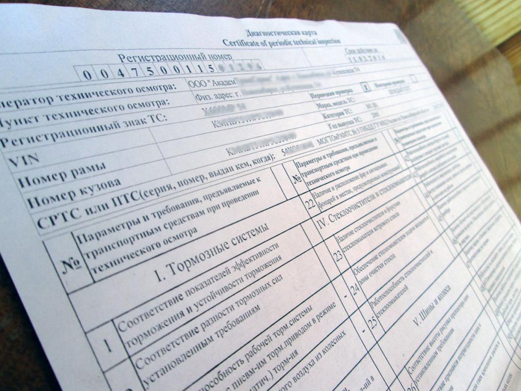 Диагностическая карта для осаго - AllVag.ru