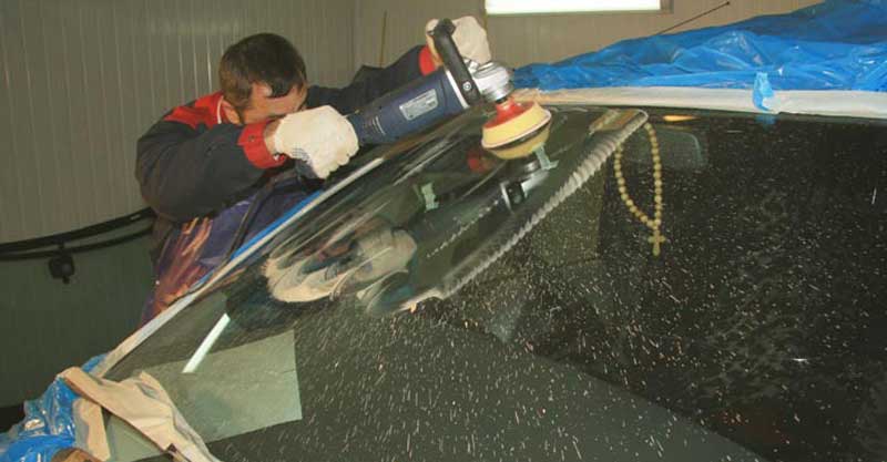 Как убрать царапину на лобовом стекле авто - AllVag.ru